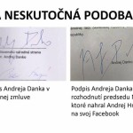 porovnanie podpisov predsedu NRSR